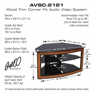 Тумба для ТВ BellO AVSC-2121