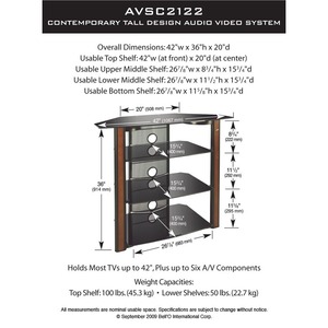 Тумба для ТВ BellO AVSC-2122