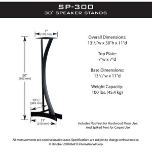 Стойка для акустики BellO SP-300B