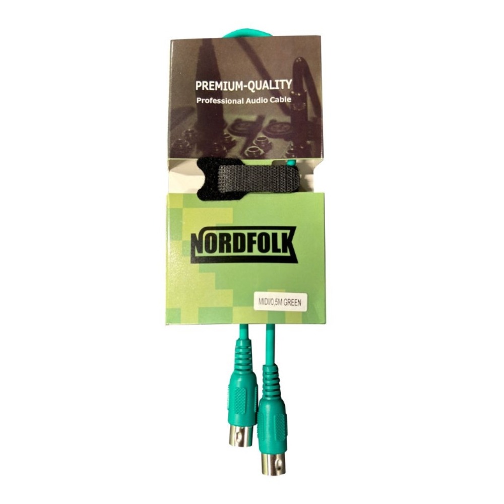 Кабель MIDI NORDFOLK MIDI/ 0.5M GRN 0.5m