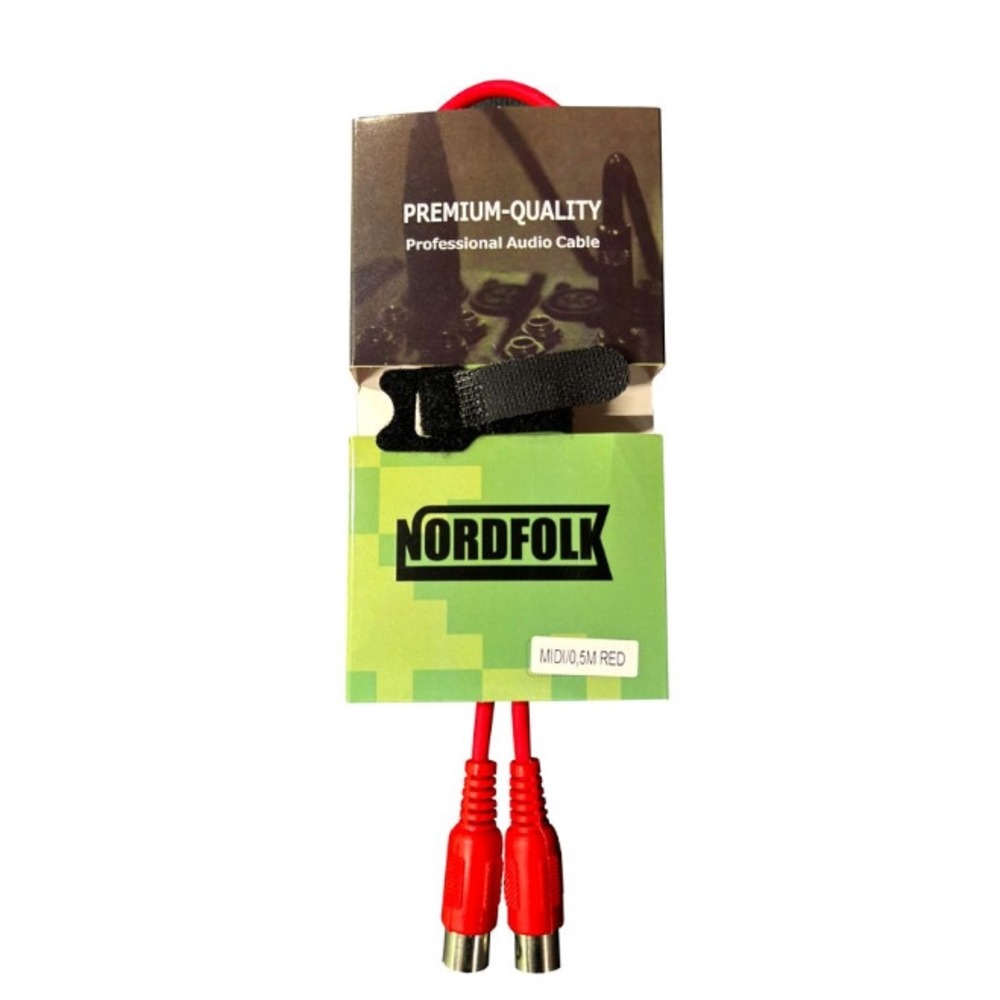 Кабель MIDI NORDFOLK MIDI/ 0.5M RD 0.5m
