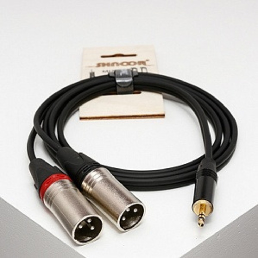 Кабель аудио 1xMini Jack - 2xXLR Shnoor MJ2XM 6.0m