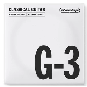 Струны для классической гитары DUNLOP DCY03GNS Nylon Crystal Treble G-3 струна G