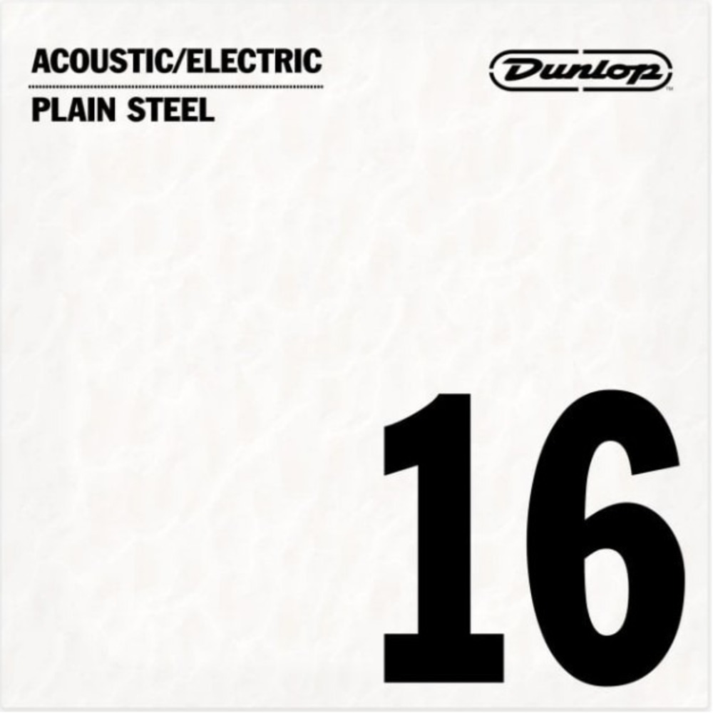 Струны для электрогитары DUNLOP DPS16 Acoustic/ Electric Plain Steel