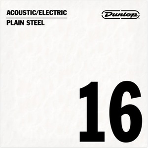 Струны для электрогитары DUNLOP DPS16 Acoustic/ Electric Plain Steel