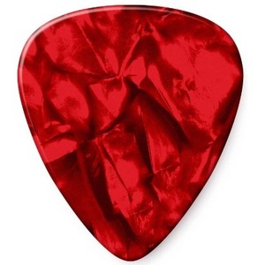 Медиатор DUNLOP 483P09TH Celluloid Red Pearloid Thin 12Pack