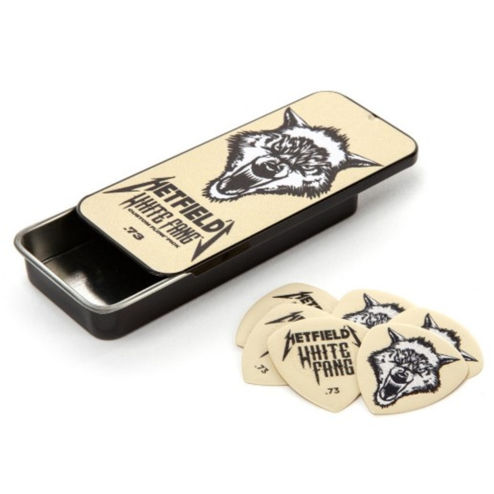 Медиатор DUNLOP PH122T073 Hetfields White Fang Pick Tin