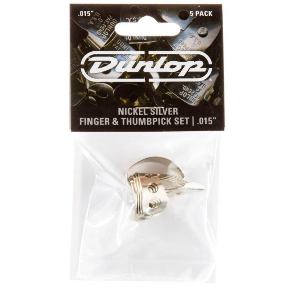 Медиатор DUNLOP 33P015 Nickel Silver Fingerpick 5Pack