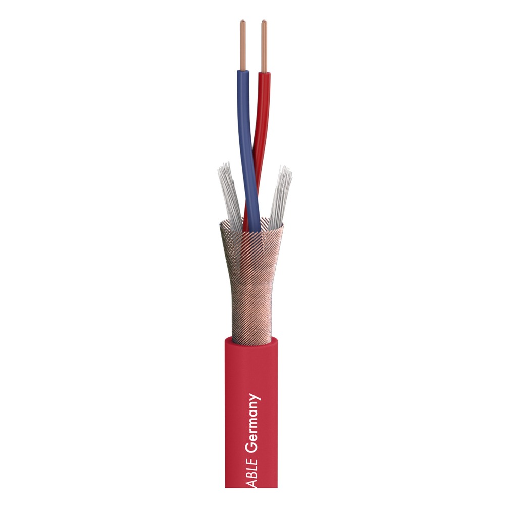 Кабель микрофонный на катушках Sommer Cable 200-0003 Stage 22 Highflex Red 100.0m
