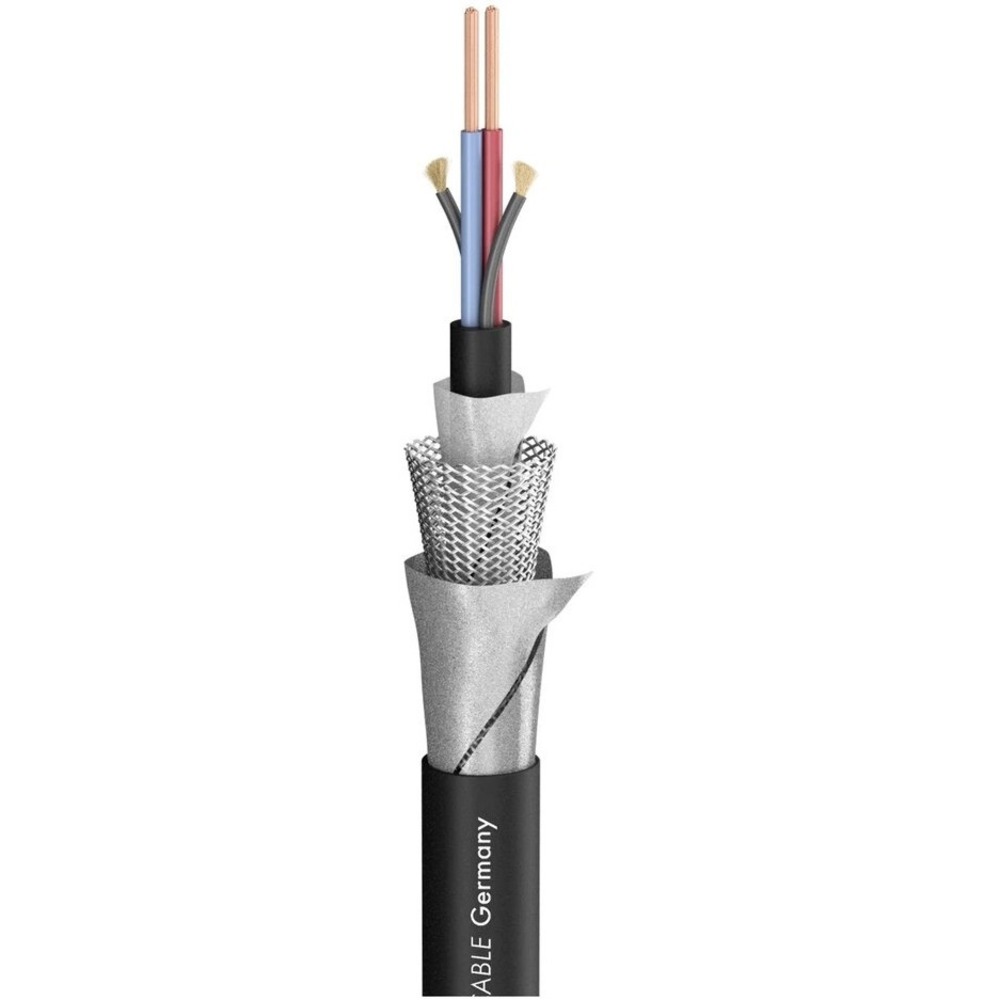 Кабель микрофонный на катушках Sommer Cable 200-0051T Tempoflex Black 100.0m