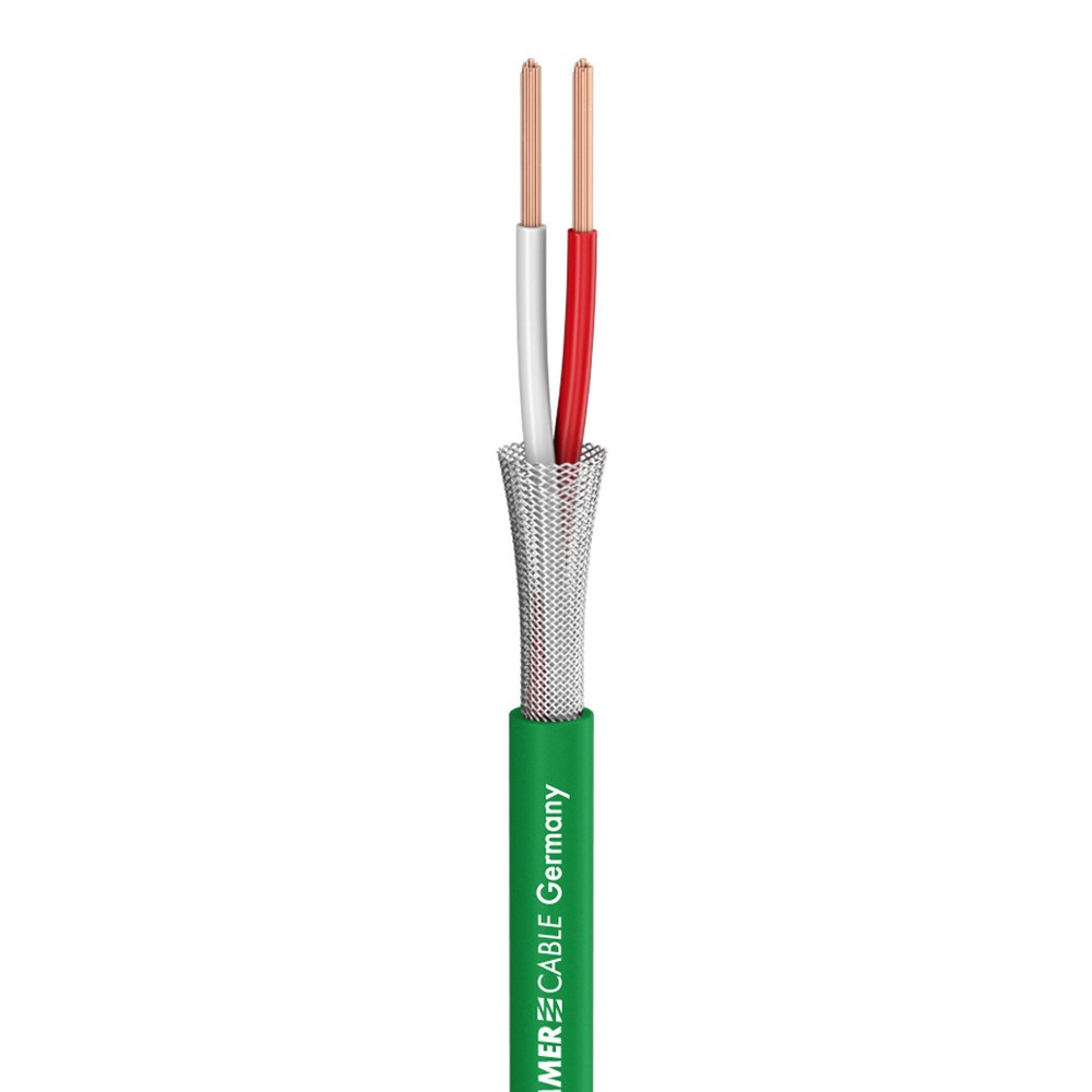 Кабель микрофонный на катушках Sommer Cable 200-0314 SC-Scuba 14 Green 100.0m