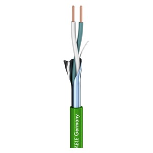 Кабель аудио в нарезку Sommer Cable 200-0404 SC-Isopod SO-F22 Green 100.0m