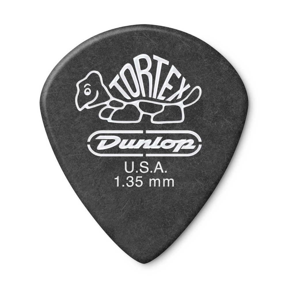 Медиатор DUNLOP 482P135 Tortex Pitch Black Jazz III 12Pack