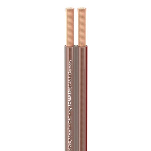 Кабель акустический на катушке Sommer Cable 400-0075 SC-Twincord Transparent 100.0m