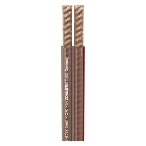 Кабель акустический на катушке Sommer Cable 400-0600 SC-Twincord Transparent 100.0m