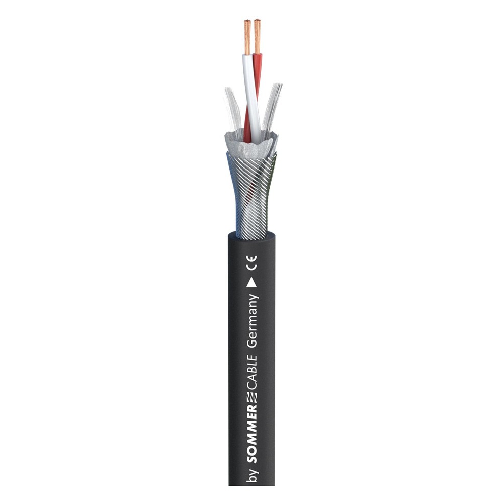 Кабель микрофонный на катушках Sommer Cable 200-0101 SC-Source MKII Black 100.0m