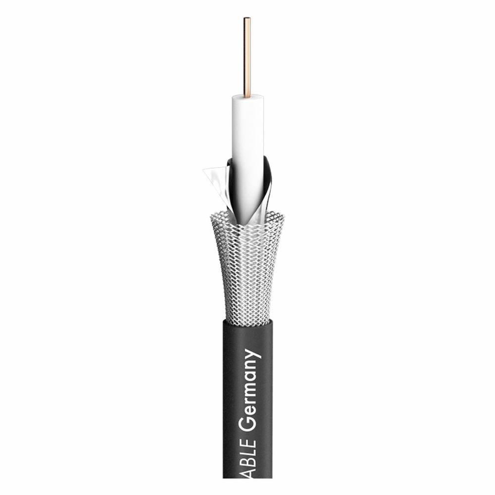 Коаксиальный кабель Sommer Cable 600-0851 SC-Slimline Black 100.0m