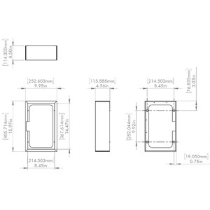 Аксессуар для встраиваемой акустики Martin Logan 3XW On-Wall Frame Paintable White