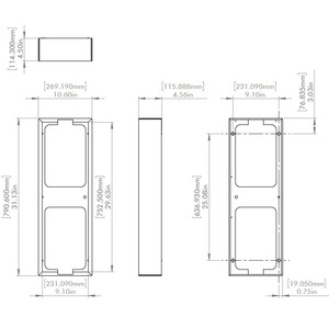 Аксессуар для встраиваемой акустики Martin Logan 5XW On-Wall Frame Paintable White