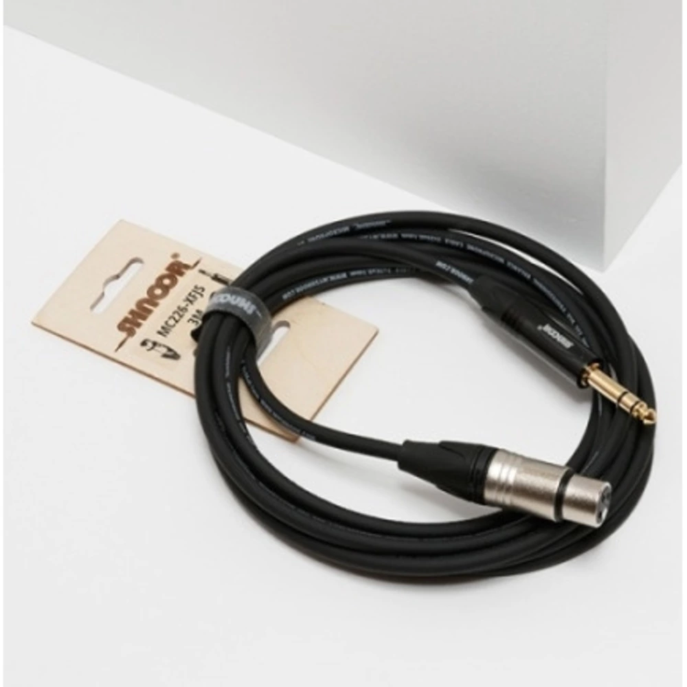 Кабель аудио 1xJack - 1xXLR Shnoor MC226-XFJS 3.0m