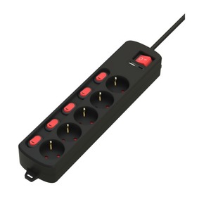 Удлинитель электрический Ritmix RM-351CKOP Black