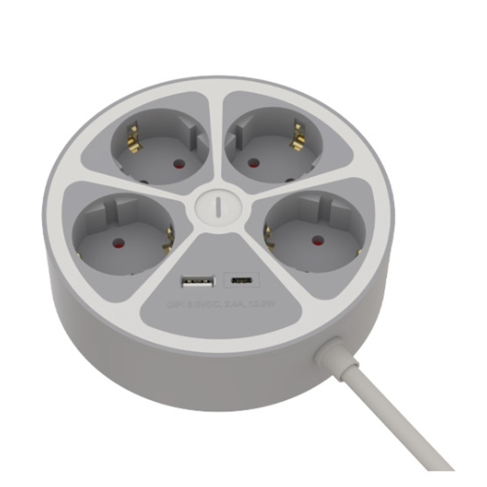 Удлинитель электрический Ritmix RM-341C White