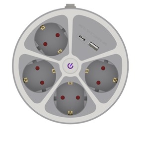 Удлинитель электрический Ritmix RM-341C White