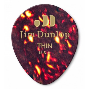 Медиатор DUNLOP 485005 Celluloid Shell Teardrop Display