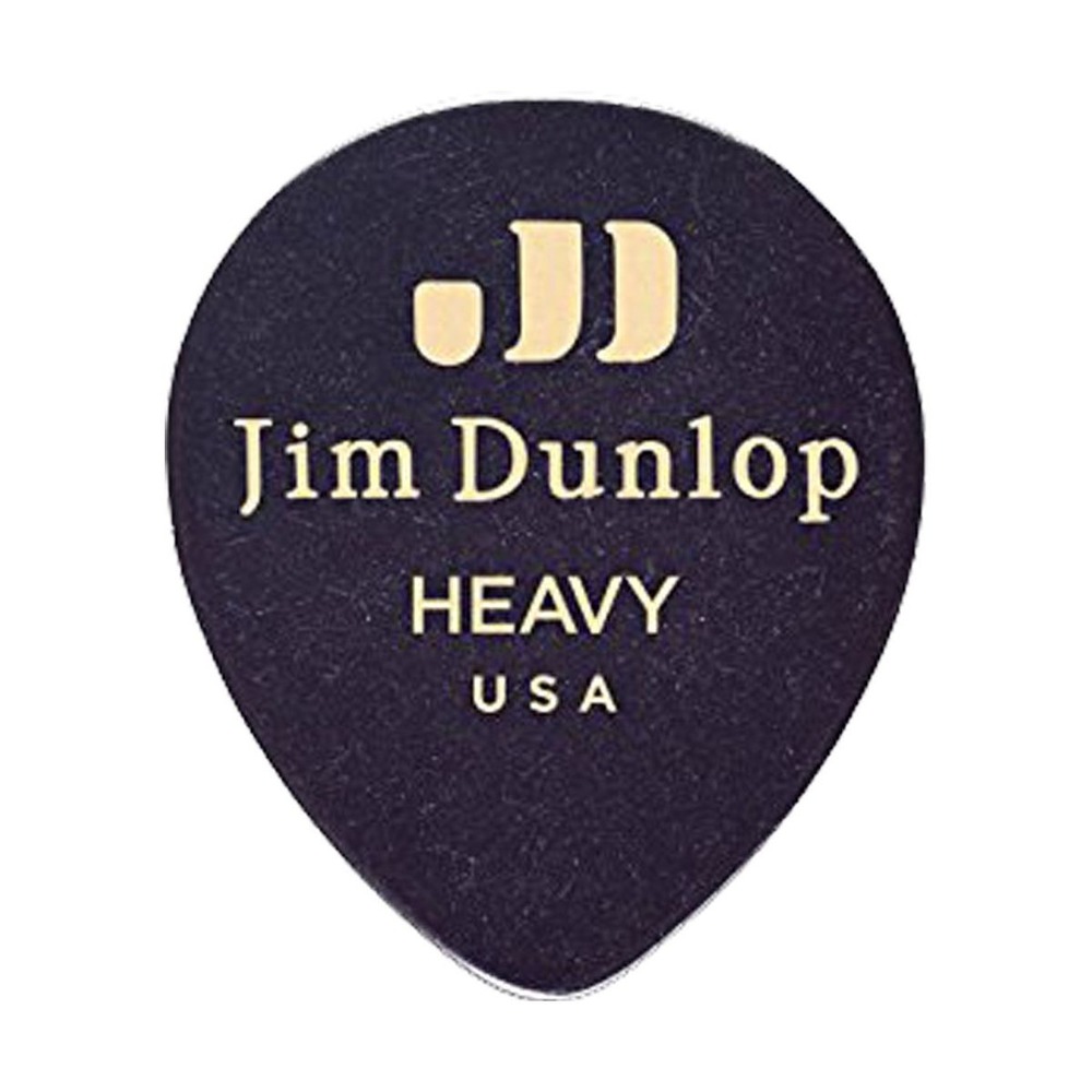Медиатор DUNLOP 485R03MD Celluloid Black Teardrop Medium 72Pack