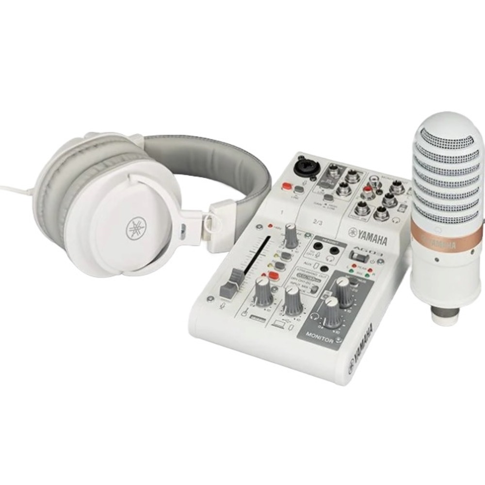 Комплект оборудования для звукозаписи Yamaha AG03MK2 White LSPK