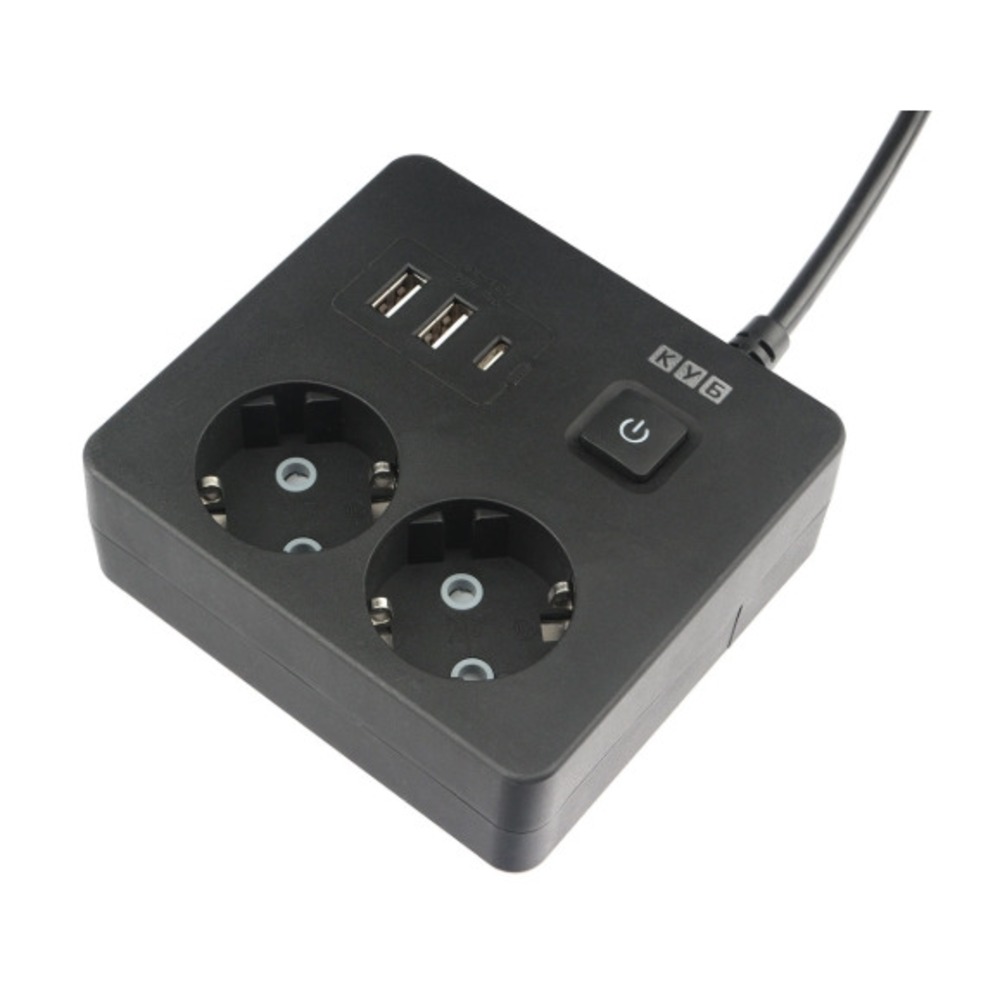 Удлинитель электрический Power Cube SPG5-B4 0.5m