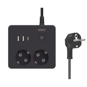 Удлинитель электрический Power Cube SPG5-B4 0.5m