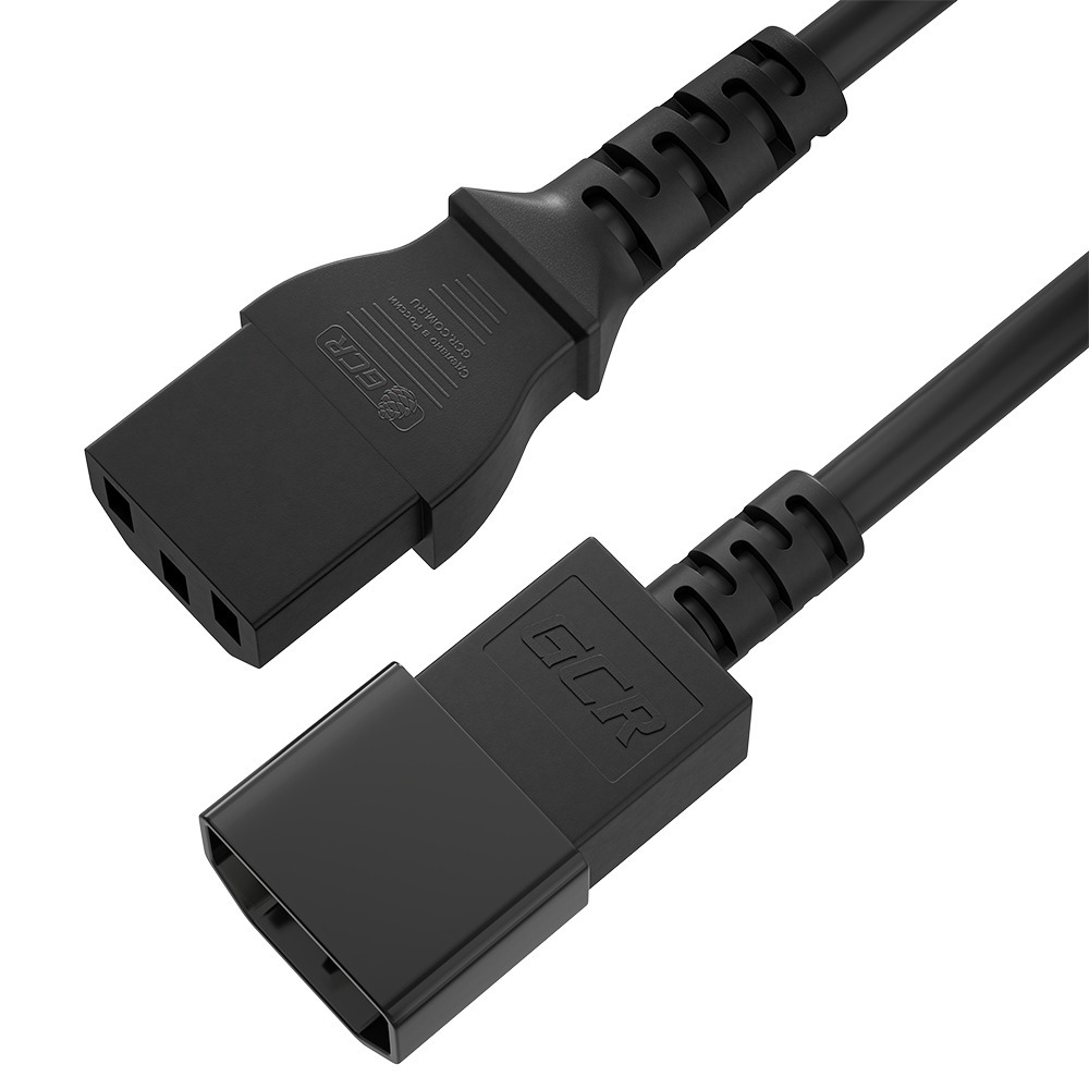 Кабель силовой IEC C14 - IEC C13 Greenconnect GCR-54333 10.0m