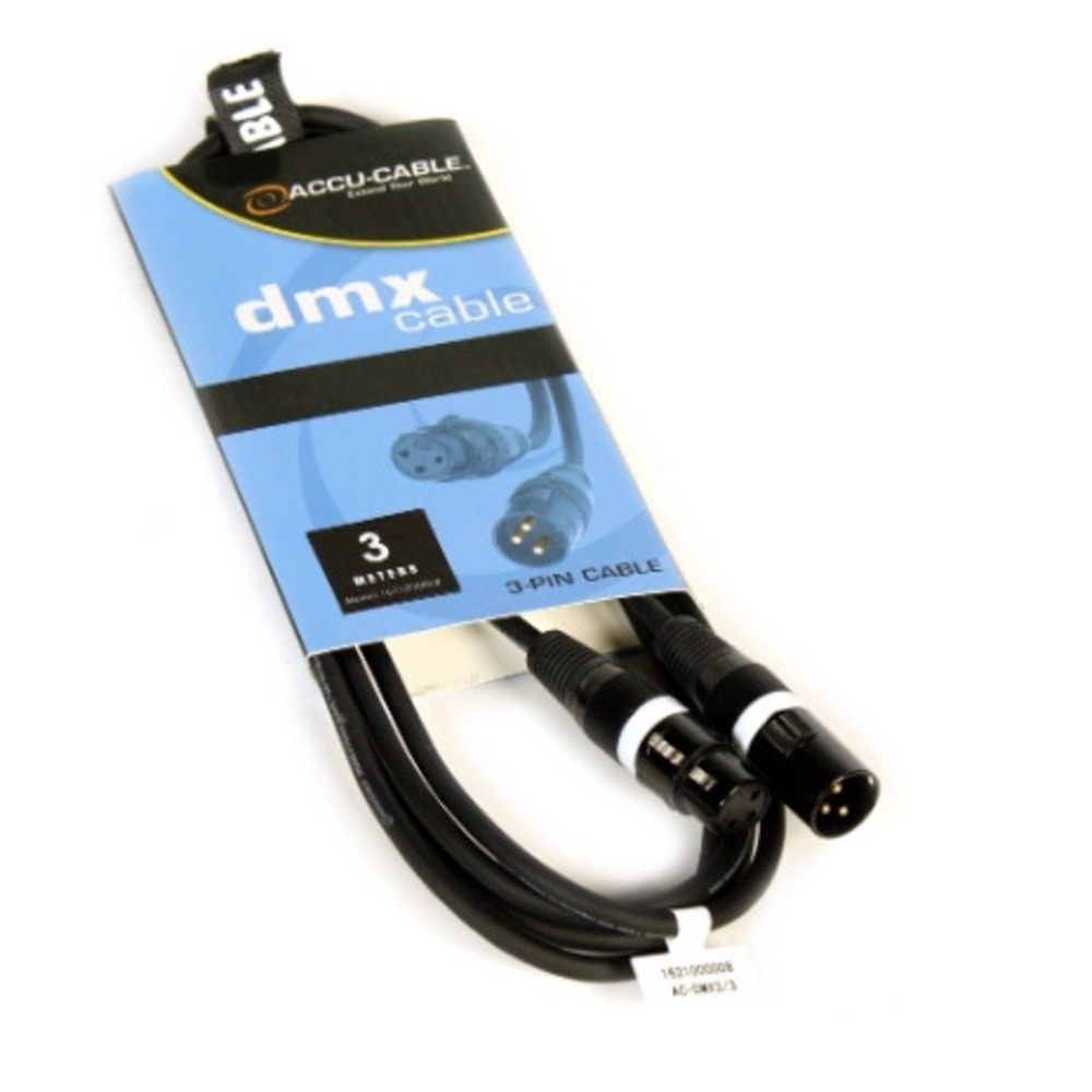 Кабель DMX с разьемами American DJ AC-DMX3/3 3.0m