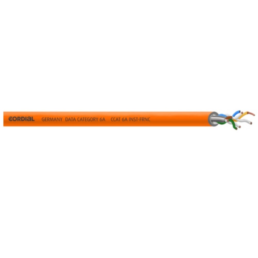 Кабель витая пара на катушке Cordial CCAT 6A INST FRNC  100.0 m