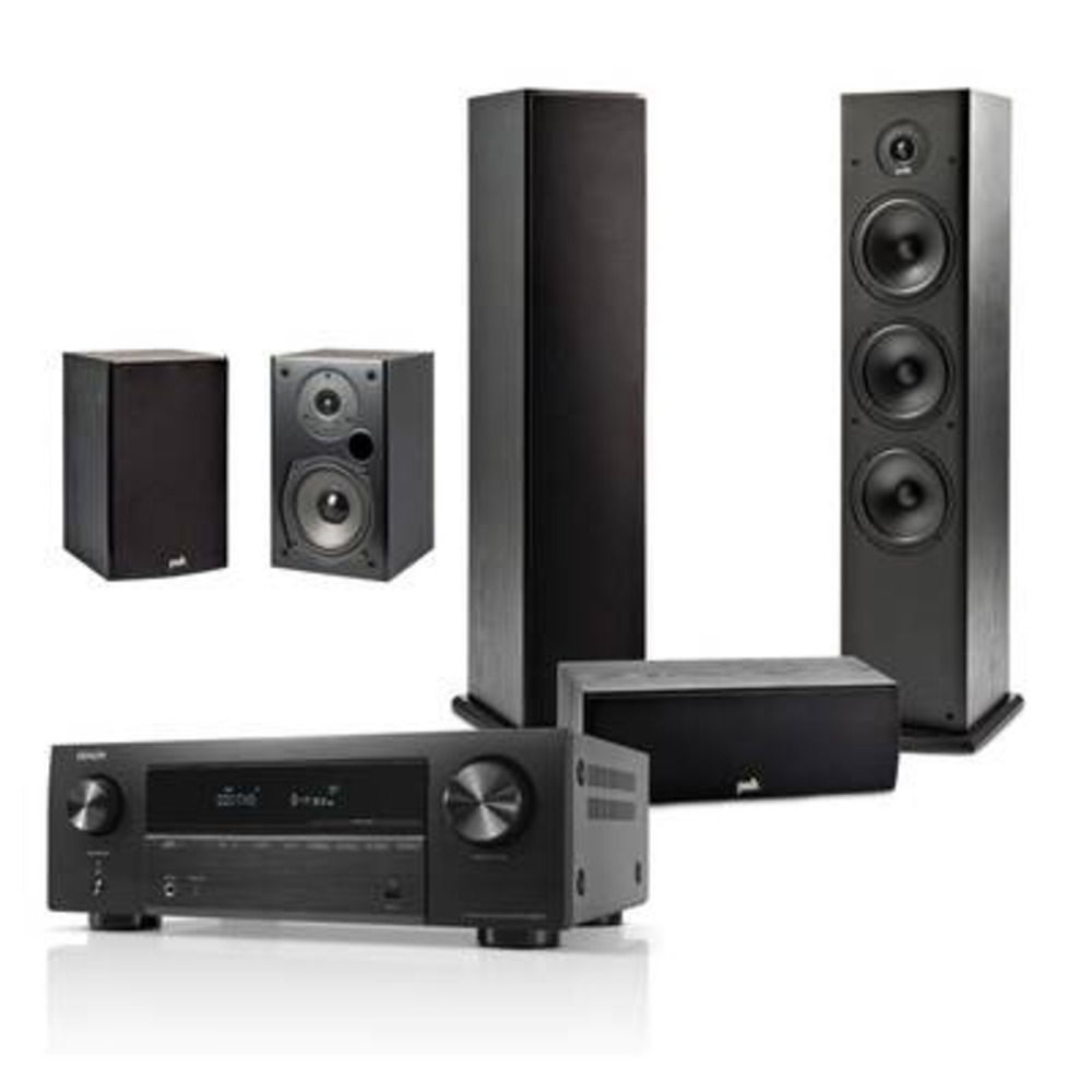 Домашний кинотеатр Denon AVR-X580BT + Polk T Series 5.0 Set Black