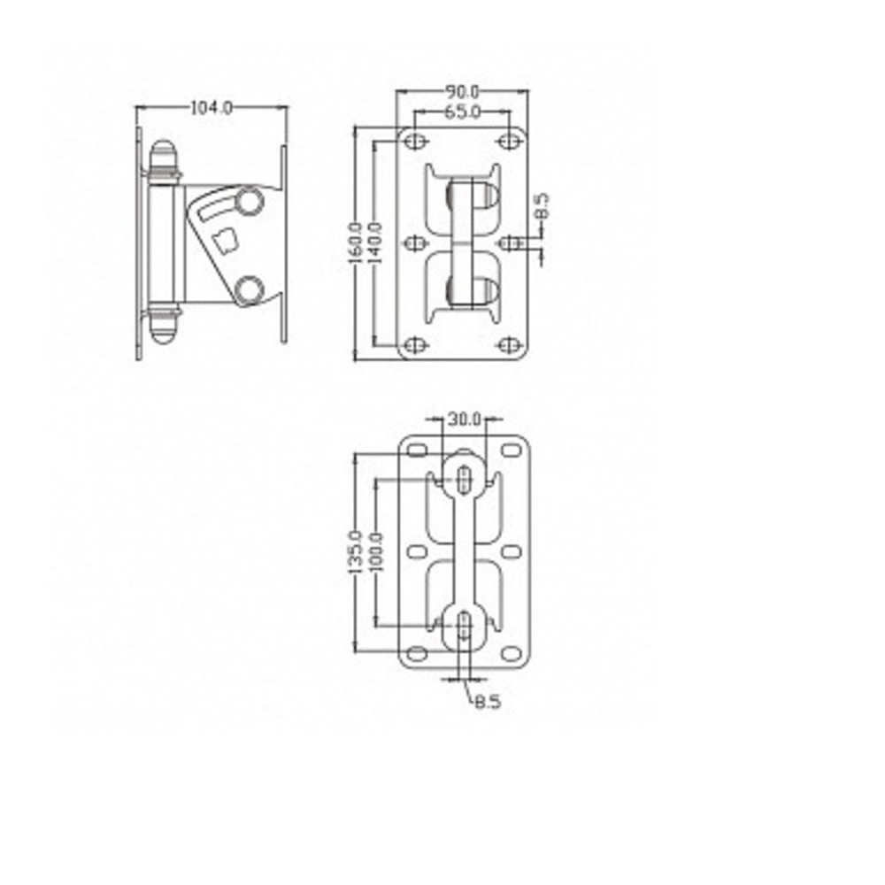 Крепление настенное для концертной акустики FDB audio WB4-WH
