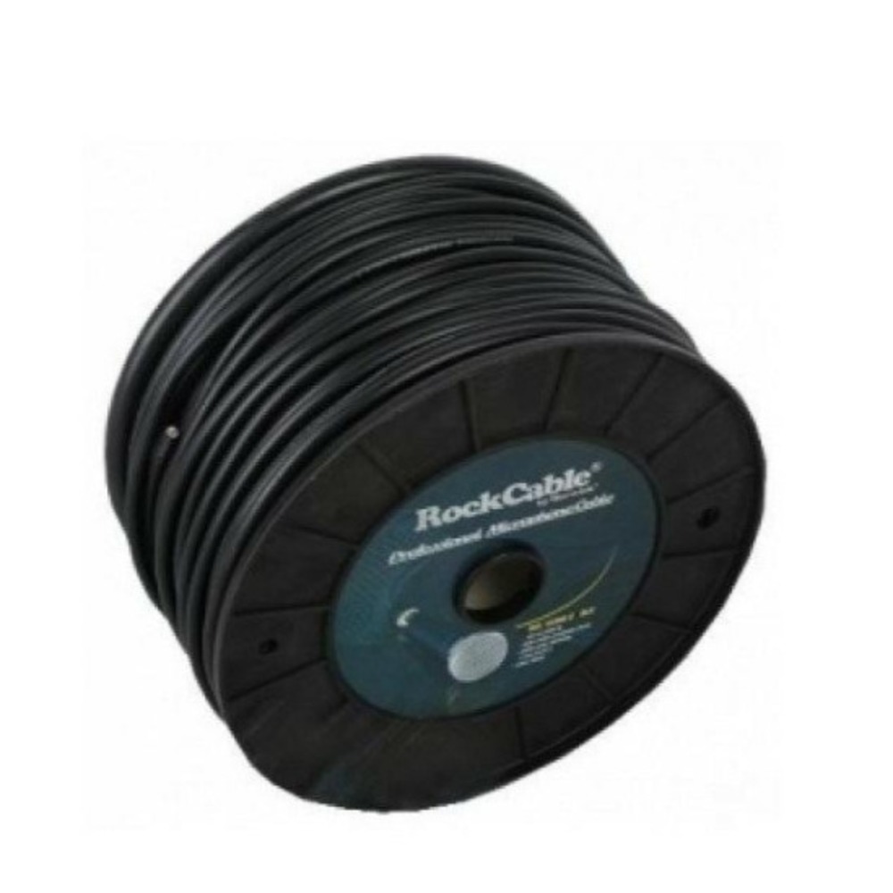 Кабель микрофонный на катушках Rockcable RCL10300 D7 BLK 100.0m