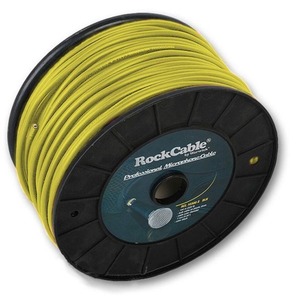 Кабель микрофонный на катушках Rockcable RCL10303 D7 YE 100.0m