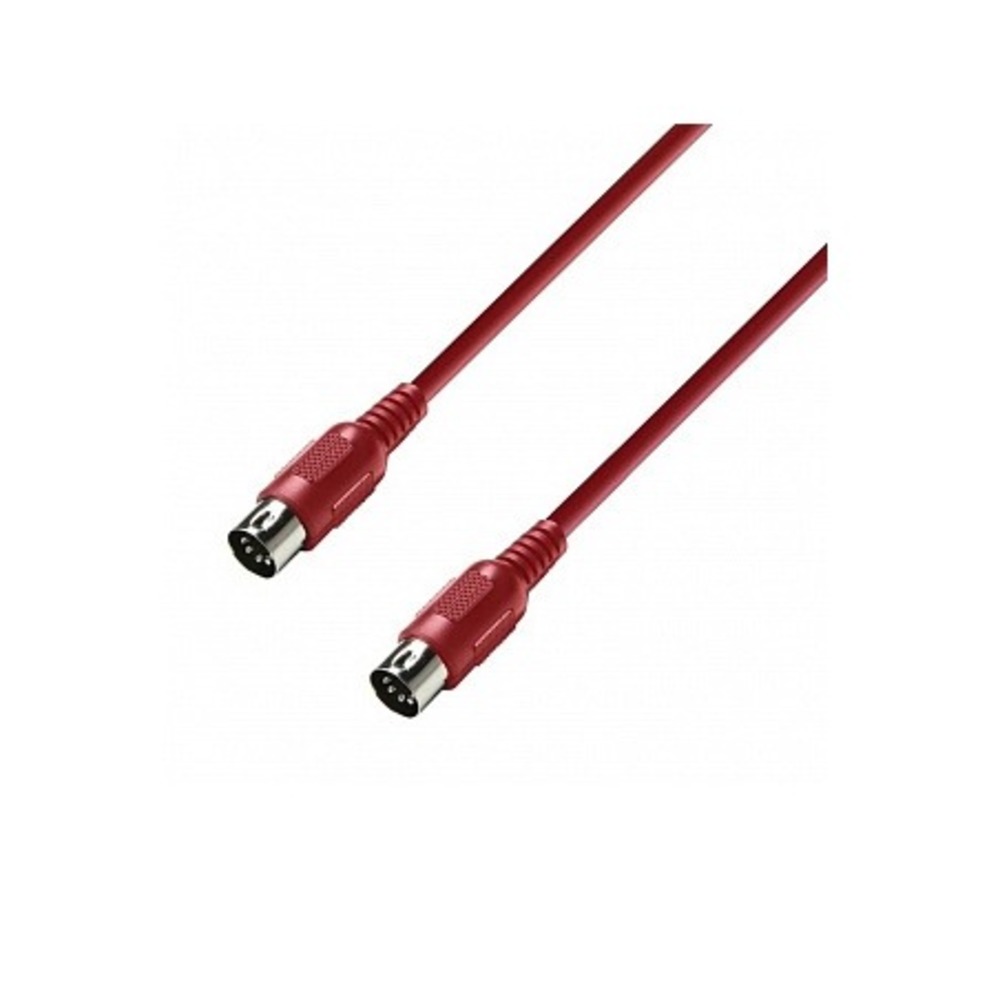 Кабель аудио 1xDIN - 1xDIN Adam Hall K3MIDI0075RED 0.75m