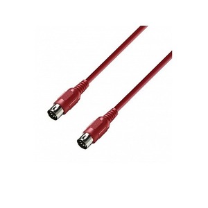 Кабель аудио 1xDIN - 1xDIN Adam Hall K3MIDI0075RED 0.75m