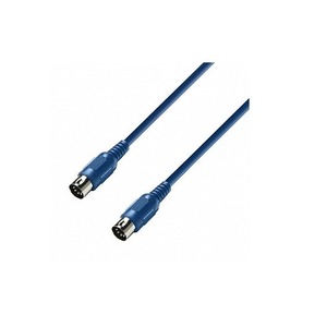 Кабель аудио 1xDIN - 1xDIN Adam Hall K3MIDI0075BLU  0.75m