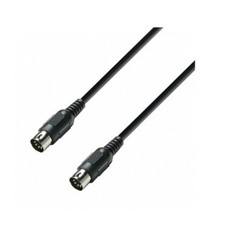 Кабель аудио 1xDIN - 1xDIN Adam Hall K3MIDI0075BLK  0.75m