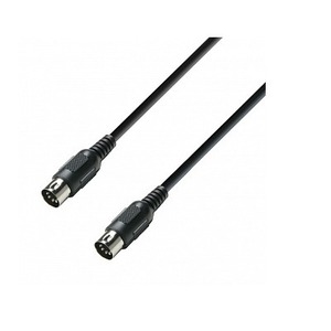 Кабель аудио 1xDIN - 1xDIN Adam Hall K3MIDI0075BLK  0.75m