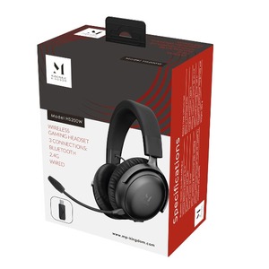 Компьютерная беспроводная гарнитура Music Public Kingdom HS200W Black