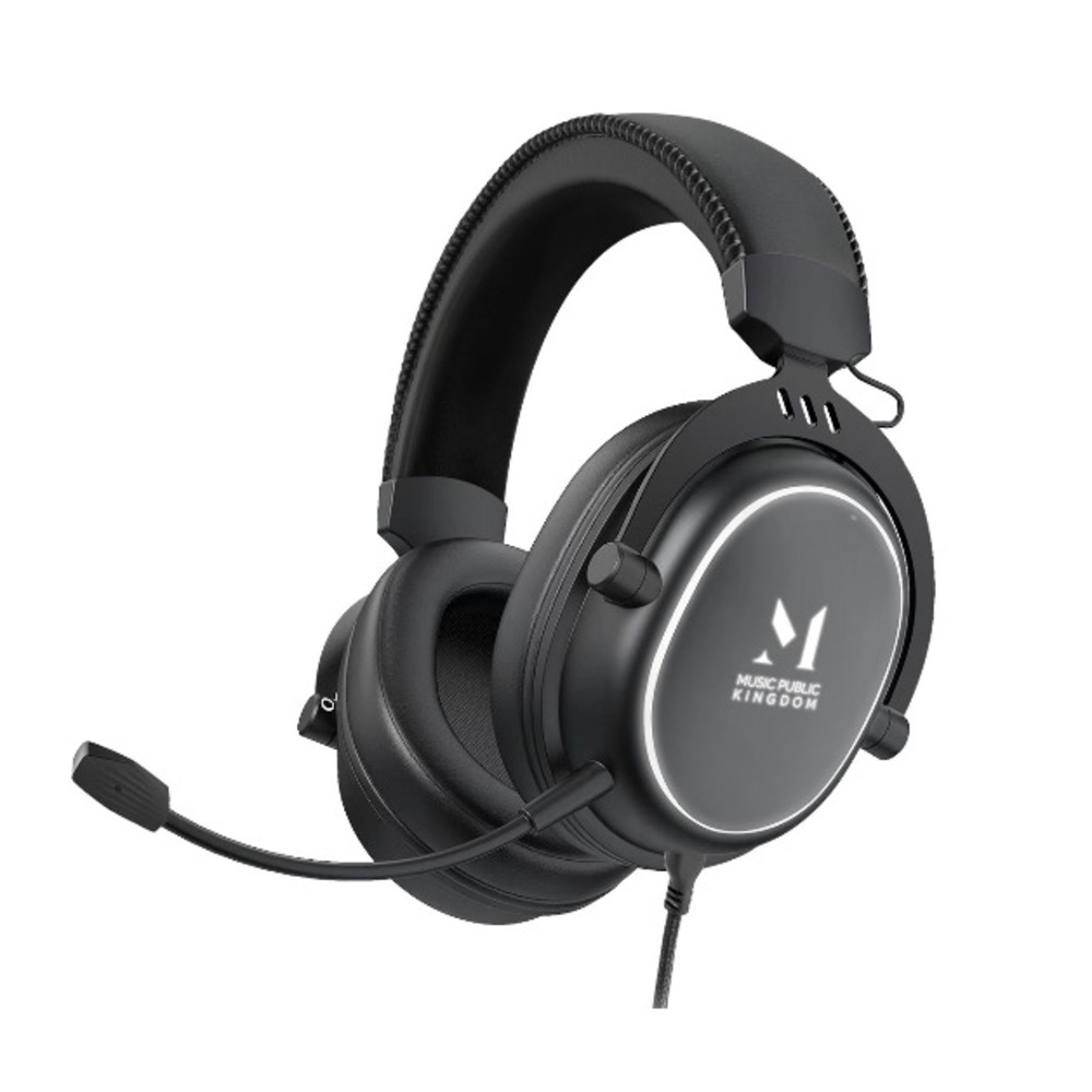 Компьютерная проводная гарнитура Music Public Kingdom HS150 Black