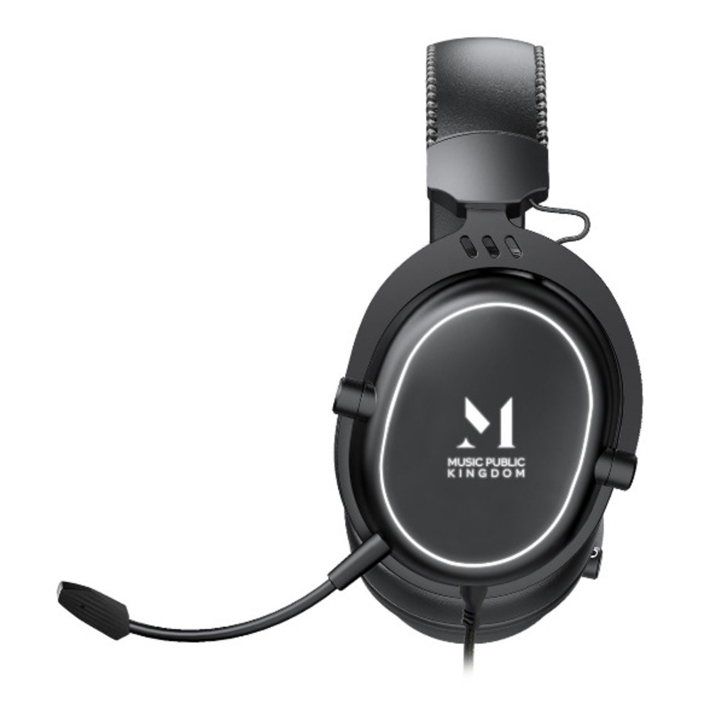 Компьютерная проводная гарнитура Music Public Kingdom HS150 Black