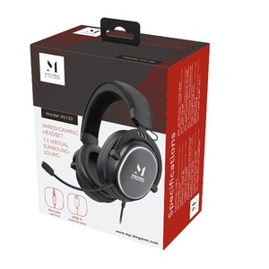 Компьютерная проводная гарнитура Music Public Kingdom HS150 Black