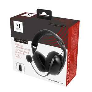 Компьютерная беспроводная гарнитура Music Public Kingdom HS100W Black