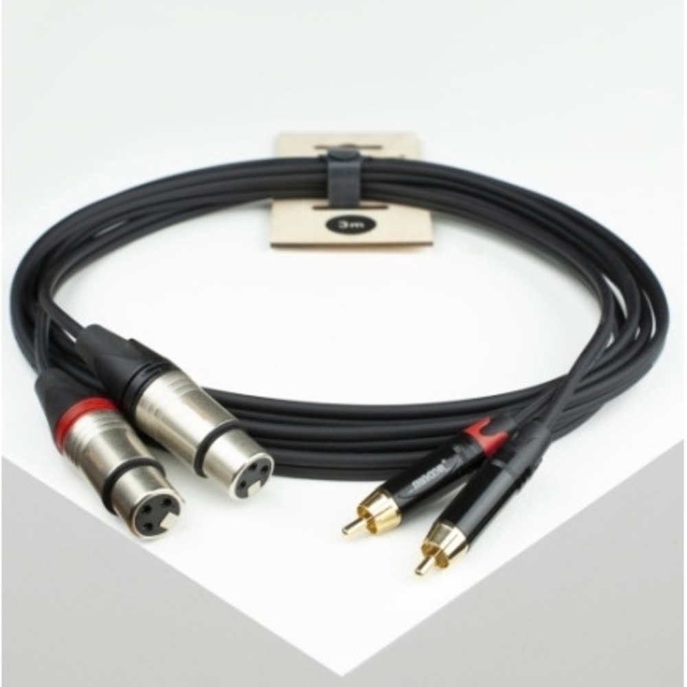 Кабель аудио 2xRCA - 2xXLR Shnoor RCA2XF-6.0m